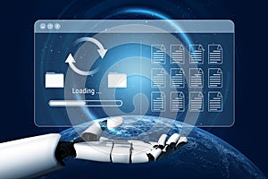 AI data synchronization process visualization Parse