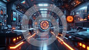 AI developers at workplace interior