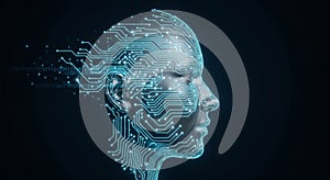 AI Digital Brain Concept: Visualizing Futuristic Neural Network Technology for Computing and Innovation.