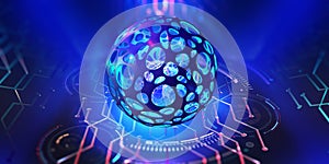 AI, digital mind, artificial intelligence, computer brain, quantum processor, CPU, neural networks