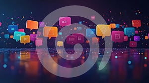 AI-driven avatars interacting in dynamic virtual chatrooms during a digital event