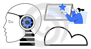 AI-Driven Innovation with Cloud Integration and Human Interaction in Digital Technology