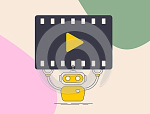 AI-driven video content creation. Automated video editing and procedurally generated animations. AI-generated video