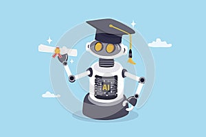 AI for education, Artificial Intelligence for academic learning or teaching innovation, education tech software using AI for