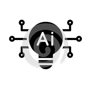 AI education idea icon