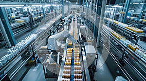 AI-Enhanced Automated Pharmaceutical Production Line