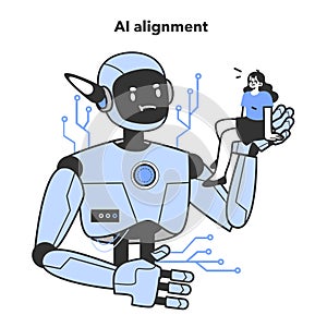 AI ethics. Artificial intelligence alignment. Computer system intelligence