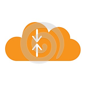 Colorful cloud server icon - web icons vector art