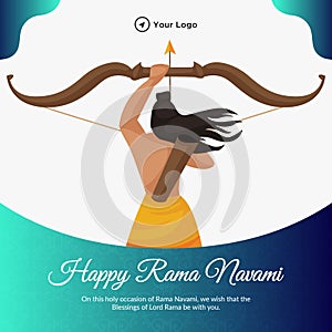 Banner design of happy ram Navami