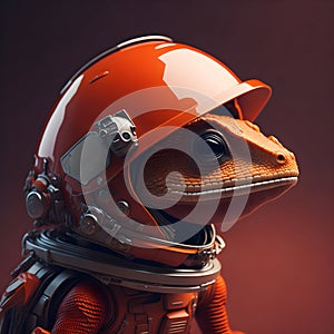 AI futuristic realistic 3d lizard