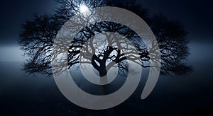 AI Generated Abstract Network: Digital Future Connectivity