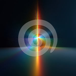 Symmetrical digital moire interference simulation