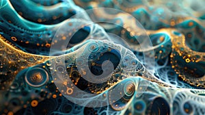 AI-generated abstract visual, showcasing unique patterns and textures created through machine learning algorithms
