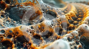 AI-generated abstract visual, showcasing unique patterns and textures created through machine learning algorithms