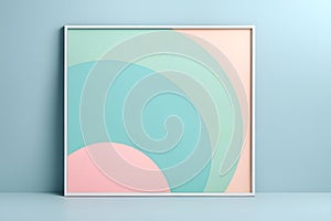 AI Generated-An artistic creation against a muted pastel background with subtle textures and copy space