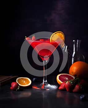 Sonian Seduction: Strawberry and Orange Muddle Martini photo