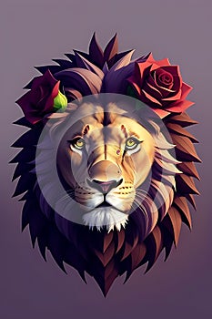 The Lion and the Roses photo
