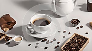 AI-Generated Azuki Espresso: Japanese Fusion of Espresso Bliss with Sweet Red Bean Elegance