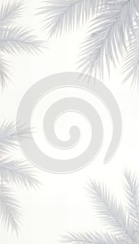 AI generated background with palmleaves