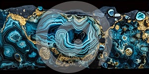 Ai generated blue agate background