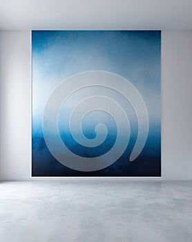 Blue gradient abstract background empty room with space