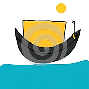 An AI-generated boat