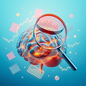 ai generated brain illustrations