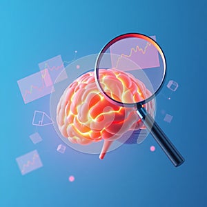 ai generated brain illustrations