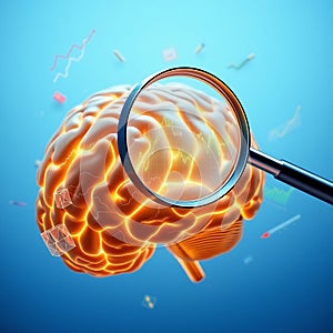 ai generated brain illustrations