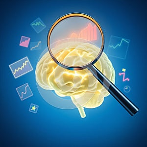 ai generated brain illustrations