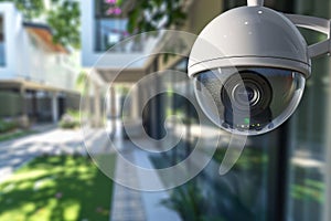 City safety in urban environments is enhanced by CCTV operations and smart home technologies through networked security. photo