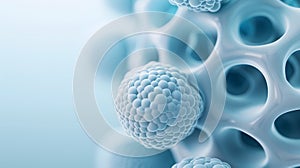 AI-generated Cellular Structure with Microscopic Spheres