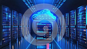 AI-Generated Cloud Server Visualization