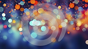 AI-generated colorful circular bokeh background