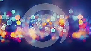 AI-generated colorful circular bokeh background