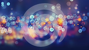 AI-generated colorful circular bokeh background