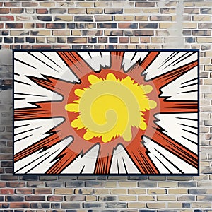 AI generated comic explosion