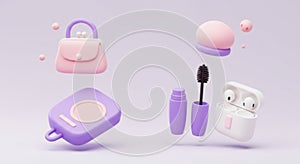 AI-Generated 3D Render of Cute Accessories