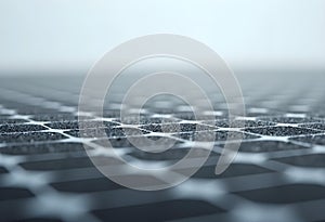 AI generated detailed close-up of futuristic solar panel surface