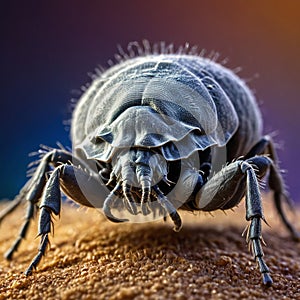 Dust mite close up macro image