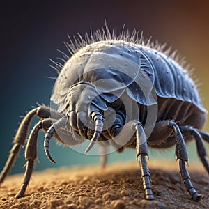 Dust mite close up macro image
