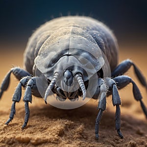 Dust mite close up macro image