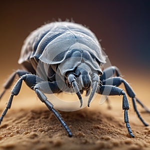 Dust mite close up macro image