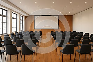 AI-Generated Empty Conference Hall - Ready for Your Event