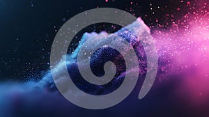 AI-generated Exploding Nebula Mountain Of Cosmic Dust