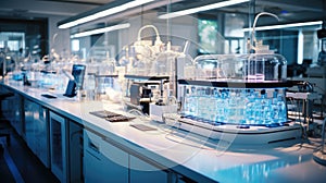 High-tech laboratory equipment in a cutting-edge scientific research facility.