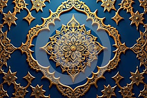 Luxurious Golden Islamic Background
