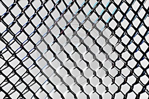 AI generated Full Frame Background of Metallic Wire mesh