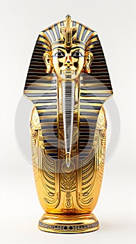 AI generated golden funerary mask