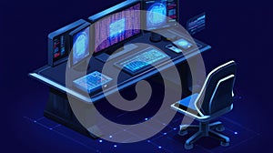 AI-Generated Hacker Workstation